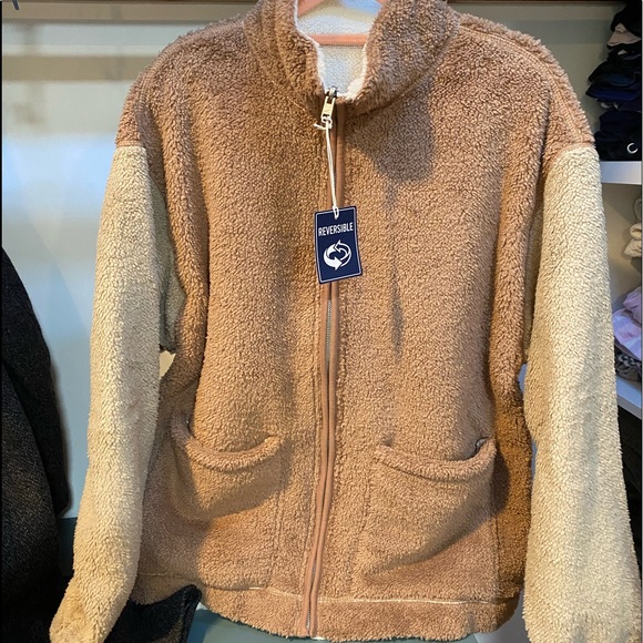 Reversible Full Zip Sherpa Jacket 